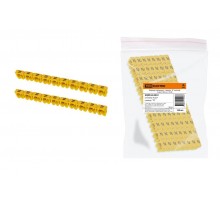 Маркер наборный - символ "N" желтый 4 мм2 (100 шт.)   SQ0534-0041  TDM