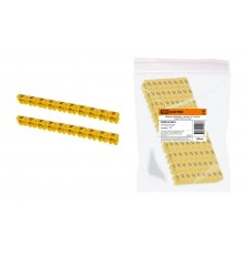 Маркер наборный - символ "N" желтый 4 мм2 (100 шт.)   SQ0534-0041  TDM