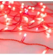 Светодиодная гирлянда ARD-STRING-CLASSIC-10000-RED-100LED-MILK-FLASH Red (230V, 7W) (Ardecoled, IP65)  031195  Arlight