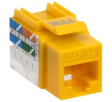 Модуль Keystone Jack кат.5E UTP 110 IDC 90град жёлтый  CS1-1C5EU-11-05  ITK