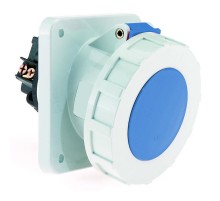 Розетка встраиваемая наклонная 63А 3p (1P+N+PE) IP67 230в фланец 100х192 12569 I 12569-Bals I Bals