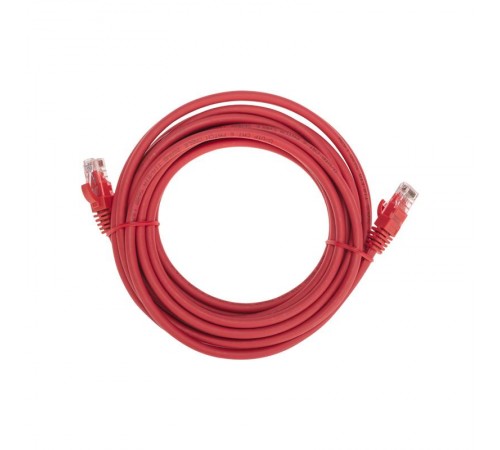 Патч-корд U/UTP CAT 6, RJ45-RJ45, 26AWG, LSZH, красный, 5м REXANT  02-0293-5  REXANT