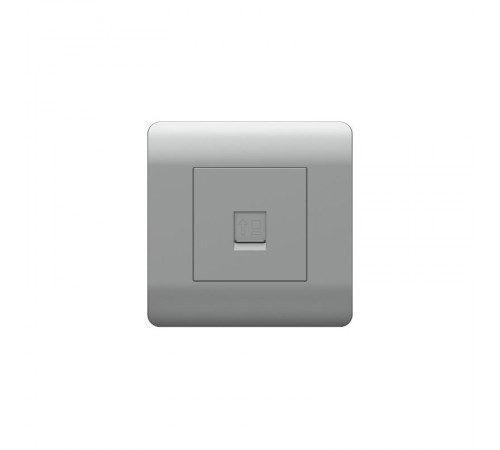 Розетка компьютерная 1хRJ45, серебряный(NEW3-E)  431417  CHINT