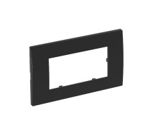 Рамка двойная Modul45 (универс.,84x140 мм,черный) (AR45-F2 SWGR)  6119344  OBO Bettermann