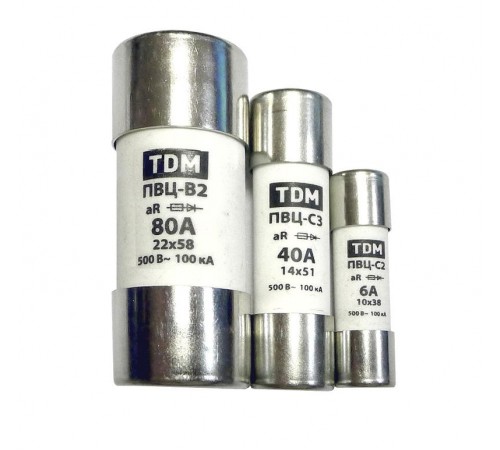 Вставка плавкая ПВЦ-В2 22х58 125А  SQ0729-0037  TDM