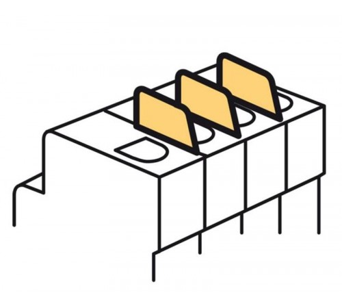 Комплект из 6 межполюсных перегородок - для автоматических выключателей DX3 с шириной полюса 1 модуль  406305  Legrand