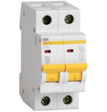 Выключатель автоматический двухполюсный ВА47-29 2А B 4,5кА KARAT  MVA20-2-002-B  IEK