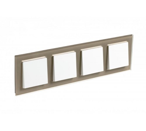 AtlasDesign Nature Шампань Рамка 4-ая, стекло  ATN320504 SE