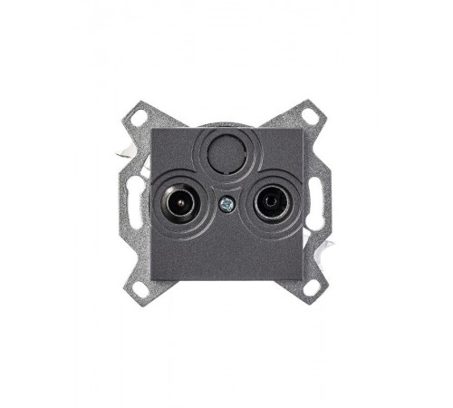 ABB Levit Сталь Розетка TV-R оконечная  5011H-A03503 69W  2CHH083503A6069  ABB