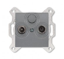 ABB Levit Сталь Розетка TV-R оконечная  5011H-A03503 69W  2CHH083503A6069  ABB