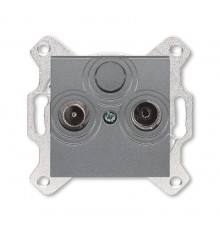 ABB Levit Сталь Розетка TV-R оконечная  5011H-A03503 69W  2CHH083503A6069  ABB