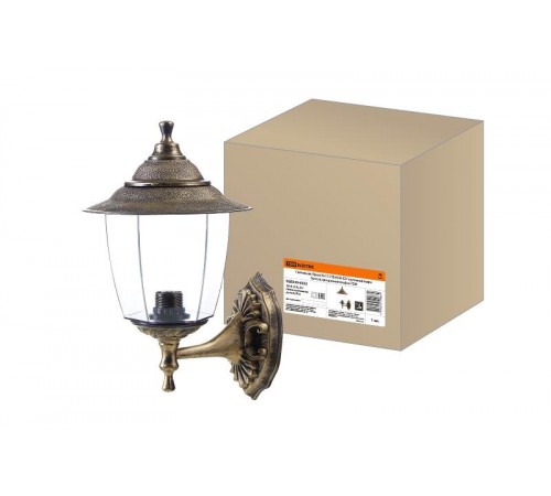 Светильник садово-парковый Прага Эл-11-71Б 60 Вт Е27 настенный вверх бронза, прозрачный плафон TDM  SQ0330-0523  TDM
