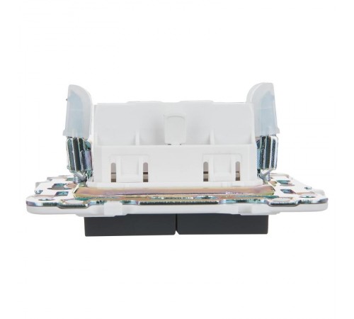 SKANDY Выключатель 2-клавишный с индикацией 10А SK-V09G графит  SK-V20-1-10-K53  IEK