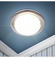 Светильник встраиваемый точечный под лампу GX53 KL70 СН /1 тонкий, 220V, 13W, хром  Б0048956  ЭРА