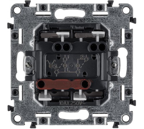 Valena LIFE DIY Белый Выключатель 2-клавишный с подсветкой 10А 250В  752428  Legrand