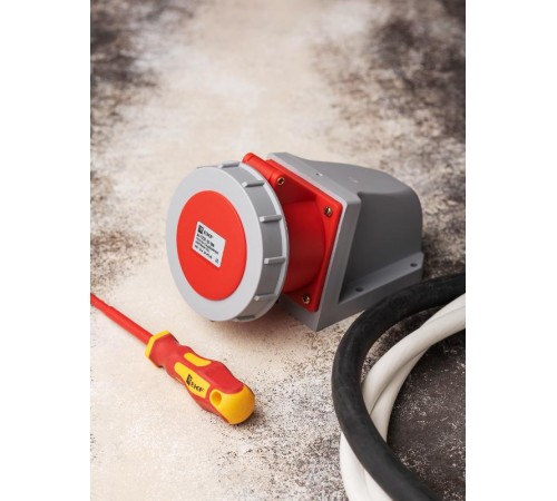 Розетка стационарная наружная 1252 3Р+РЕ+N 32А 380В IP67 EKF PROxima  ps-1252-32-380  EKF