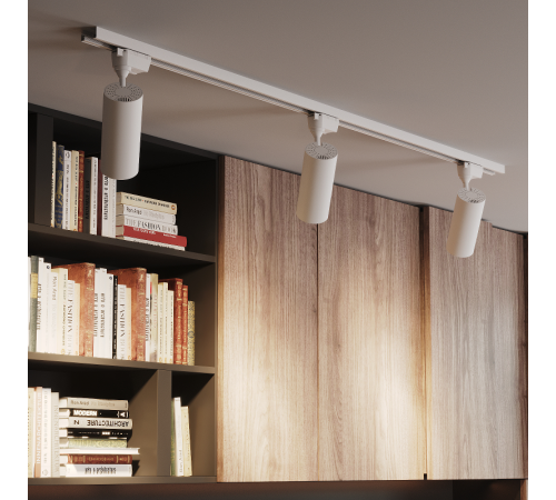 Светильник светодиодный трековый цилиндр 24W 1830lm 4000K 180-240V IP20 65*210мм белый угол 24  TR070  Gauss