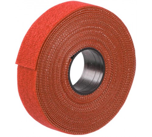 Хомут-липучка ХКл 20мм красный (5м/ролл)  UHL11-20-5M-K04  IEK