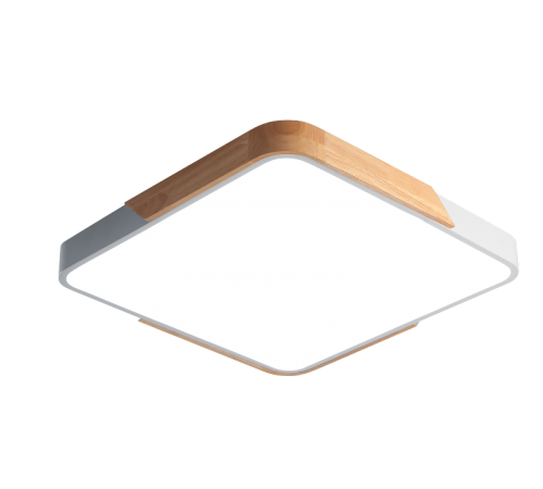 Светильник светодиодный бытовой PPB Sсandic-S 36w 4000K GR/W с деревянной планкой IP20 330*330*50  .5037373  JAZZWAY