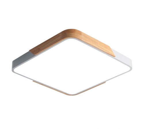 Светильник светодиодный бытовой PPB Sсandic-S 72w 3000-6500K WH/W с деревянной планкой IP20 430*430*50  .5037335  JAZZWAY