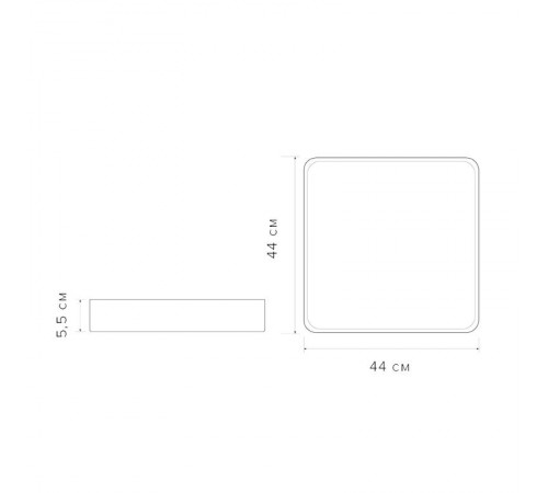 Светильник светодиодный бытовой PPB Sсandic-S 72w 3000-6500K WH/W с деревянной планкой IP20 430*430*50  .5037335  JAZZWAY