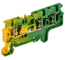 ARMAFIX Клемма пруж. CX4-3 PE 4мм2 3-конт. зазем.  AF-CT41-00-3-K52-004  IEK