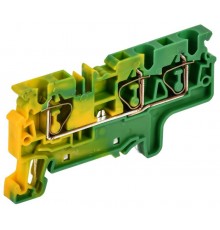 ARMAFIX Клемма пруж. CX4-3 PE 4мм2 3-конт. зазем.  AF-CT41-00-3-K52-004  IEK