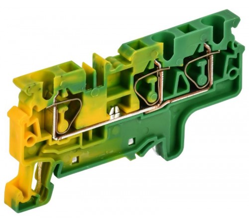ARMAFIX Клемма пруж. CX4-3 PE 4мм2 3-конт. зазем.  AF-CT41-00-3-K52-004  IEK