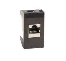 Розетка RJ-12,Viva,1 мод.,черн  45218  DKC