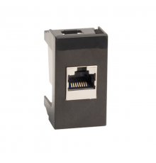 Розетка RJ-12,Viva,1 мод.,черн  45218  DKC