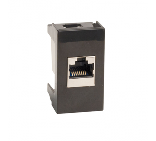 Розетка RJ-12,Viva,1 мод.,черн  45218  DKC