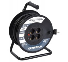 Катушка УК40 с т/з 4 места 2P+PE/40м 3х1,5мм2  WKP20-16-04-40-G  GENERICA