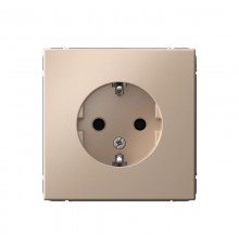 ArtGallery Песочный Розетка с заземлением, со шторками, 16А, механизм  GAL001245  SE
