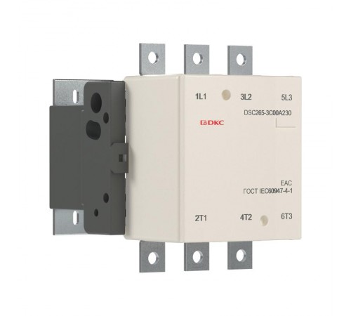 Магнитный контактор DSC265-3C00A230 265А 130кВт (AC3)  кат 220В AC  DSC265-3C00A230  DKC