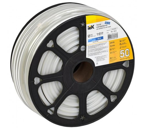 Лента светодиодная "неон" 50м LSR-2835B120-9,6-IP67-220В  LSR5-7-120-67-0-50  IEK