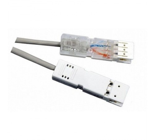 Патч-корд 110-110 1 пара, кат.5Е, 1м, серый  PC01-110-1P1M  ITK