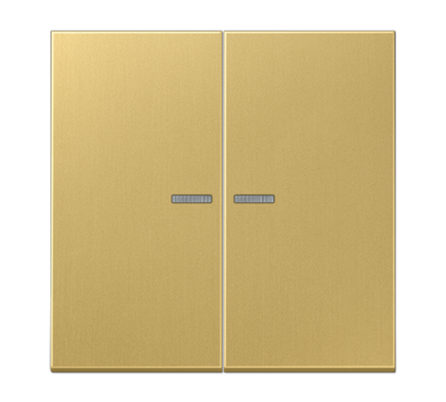 Клавиша для KNX кнопки, 2 группы, с окошком; металл; латунь Classic  ME102KO5C  Jung