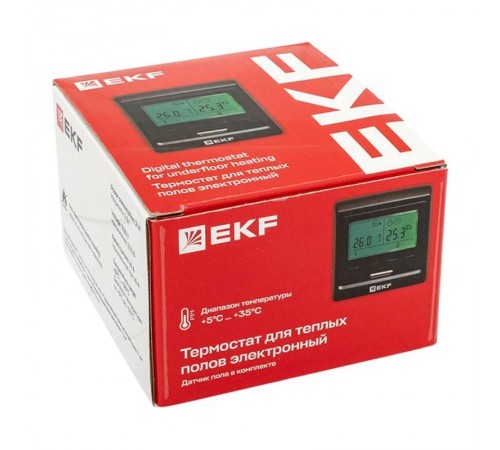 Термостат для теплых полов электронный 16 A 230В EKF  ett-1b  EKF
