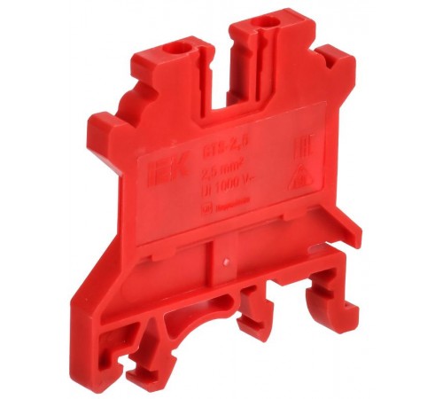 ARMAFIX Клемма винтовая CTS 2,5мм2 красная  AF-CT10-00-K04-002  IEK