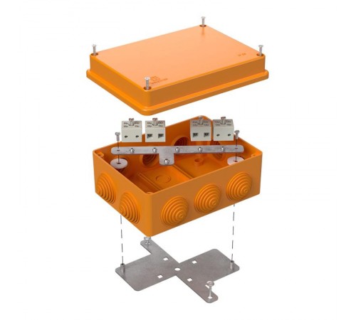 Коробка огнестойкая для о/п 40-0310-FR6.0-8 Е15-Е120 150х110х70 IP55  8p, 6.0 мм.кв. 40-0310-FR6.0-8  Промрукав