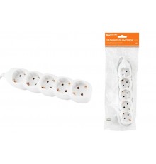 Удлинитель бытовой  У05  5 гнезд, 3метра, с заземлением, ПВС  3х1мм2  16А/250В   SQ1303-0021  TDM