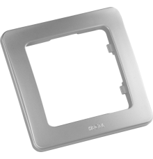 Рамка одноместная, скрытой установки, цвет серебро  Р401-06  HEGEL
