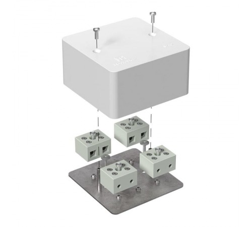 Коробка огнестойкая для кабель-канала Е15-Е120 85х85х45 IP42  8p, 10.0 мм.кв. 40-0460-FR10.0-8  Промрукав