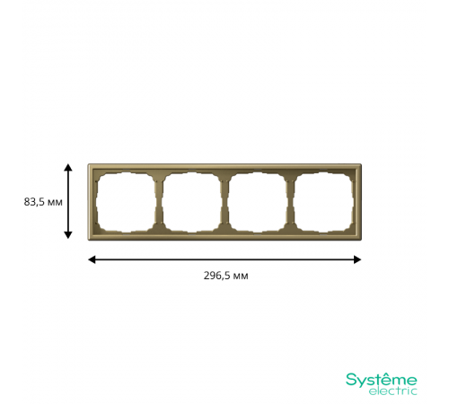ArtGallery Золото Рамка 4-постовая  GAL001604  SE
