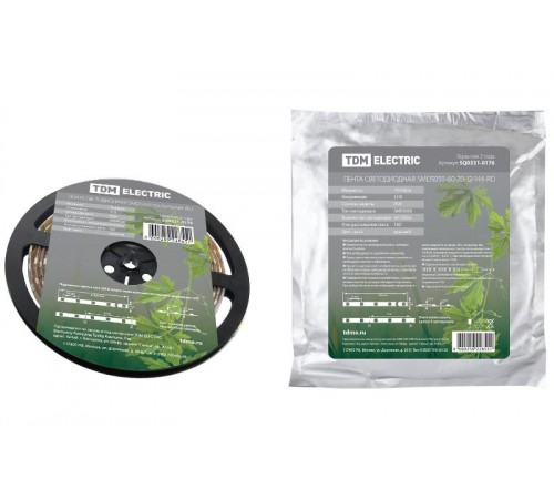 Лента светодиодная SMD5050 14,4Вт 12В красный IP20 5м  SQ0331-0176  TDM