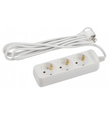 Удлинитель электрический U-3e-3m-3x1,5 с заземлением 3 розетки 3м ПВС 3x1,5мм2 16А  Б0044032  ЭРА