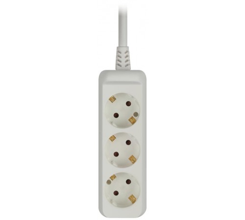 Удлинитель электрический U-3e-3m-3x1,5 с заземлением 3 розетки 3м ПВС 3x1,5мм2 16А  Б0044032  ЭРА