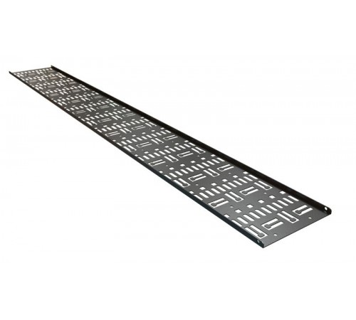 CDV-150x9-22U-RAL9005 Перфорированный вертикальный кабельный организатор-лоток 150х9 мм, высотой 979 мм, для шкафа высотой 22U 443439  Hyperline