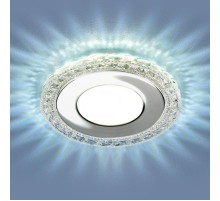 Светильник точечный встраиваемый 9909 LED 8W CL прозрачный  a039388  Elektrostandard