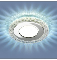 Светильник точечный встраиваемый 9909 LED 8W CL прозрачный  a039388  Elektrostandard